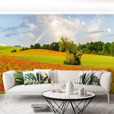 Papel de parede Papoulas arco-íris