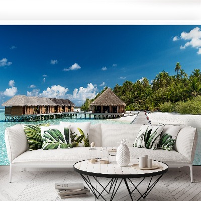 Mural de parede Praia das Maldivas