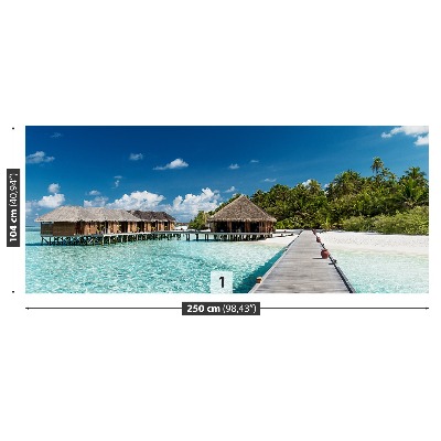 Mural de parede Praia das Maldivas