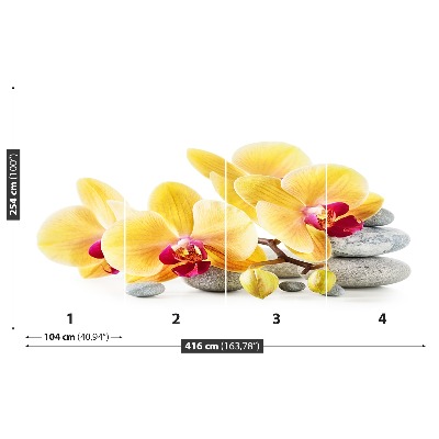 Mural de parede Amarelo Orquídea