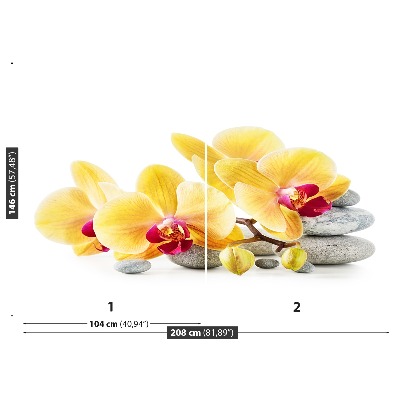 Mural de parede Amarelo Orquídea