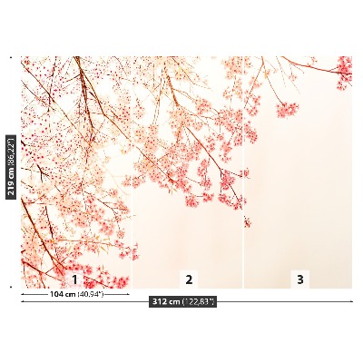 Papel de parede Ramo Vermelho