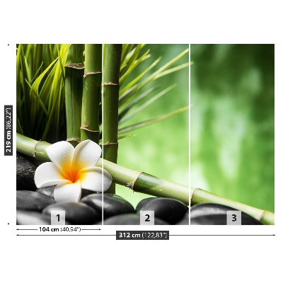 Papel de parede Bambu Frangipani