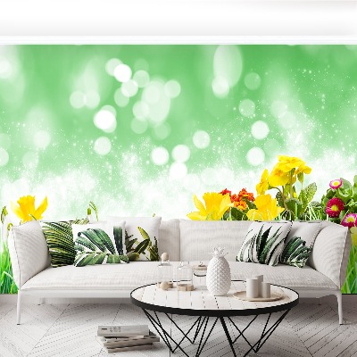 Mural de parede flores de páscoa