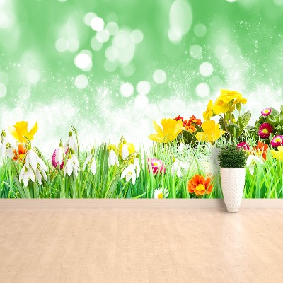 Mural de parede flores de páscoa