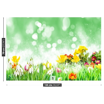 Mural de parede flores de páscoa