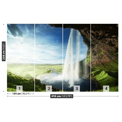 Mural de parede Cachoeira da Islândia