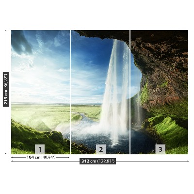 Mural de parede Cachoeira da Islândia