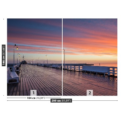 Papel de parede Cais em Sopot