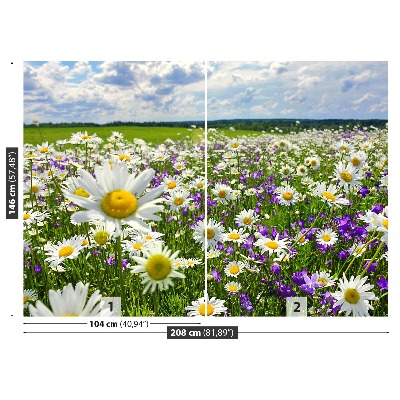 Mural de parede Prados e flores