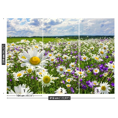 Mural de parede Prados e flores