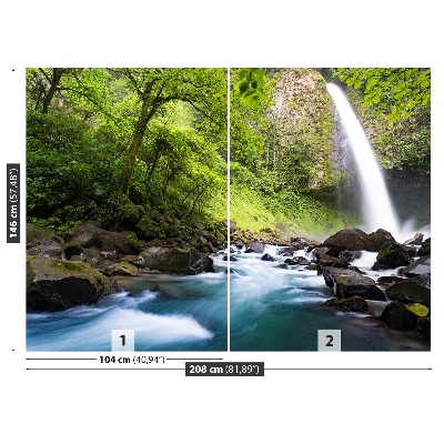 Mural de parede Cachoeira da Costa Rica