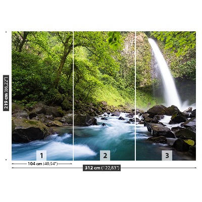 Mural de parede Cachoeira da Costa Rica