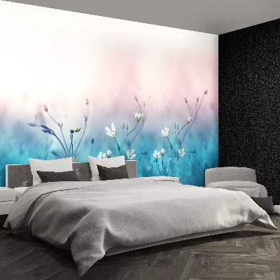 Mural de parede Flores silvestres brancas
