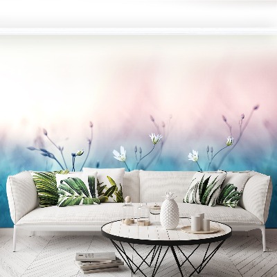 Mural de parede Flores silvestres brancas