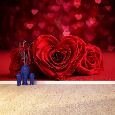 Mural de parede Coração de Rosas