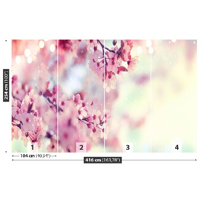 Papel de parede flores de cerejeira