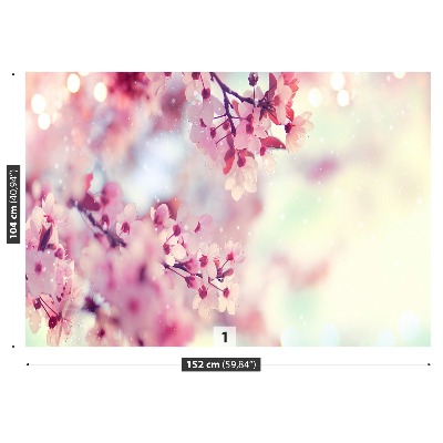 Papel de parede flores de cerejeira