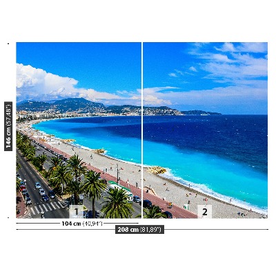 Papel de parede Praia de Nice, França