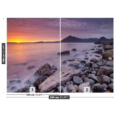 Mural de parede Praia Escócia