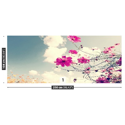 Mural de parede Flores cosmos