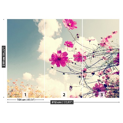 Mural de parede Flores cosmos
