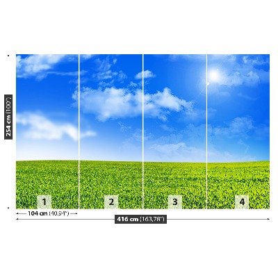 Mural de parede grama verde