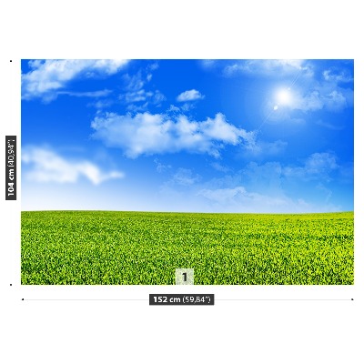 Mural de parede grama verde