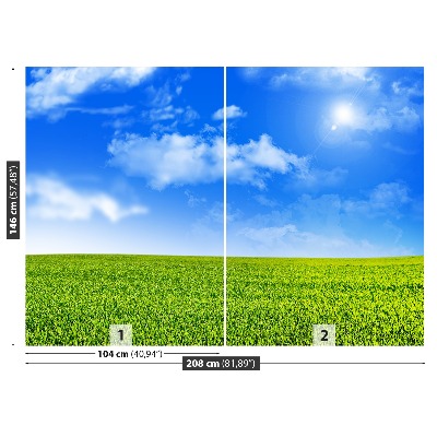 Mural de parede grama verde