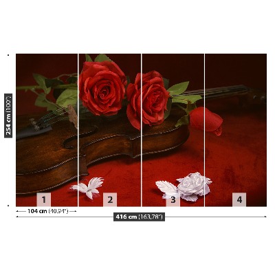 Mural de parede Rosas de Violino