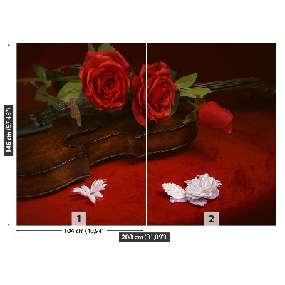 Mural de parede Rosas de Violino