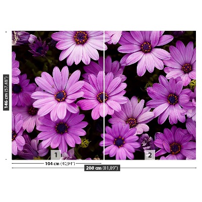 Mural de parede Flores roxas