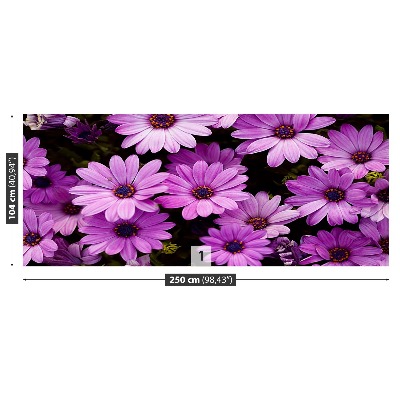 Mural de parede Flores roxas