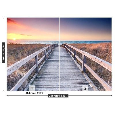 Papel de parede Caminho de madeira