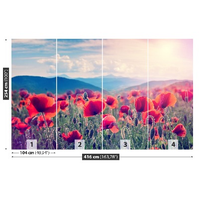 Mural de parede Flores de papoula