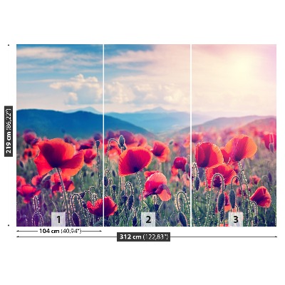 Mural de parede Flores de papoula