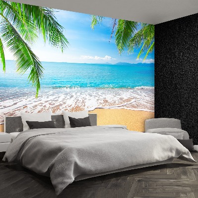 Papel de parede Palmeira e praia