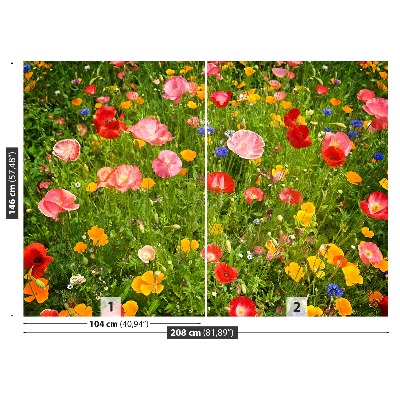 Papel de parede Prado de Flores