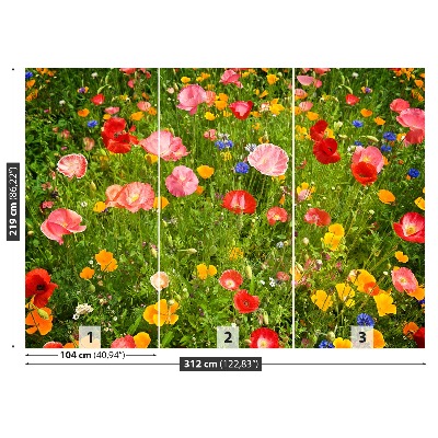 Papel de parede Prado de Flores