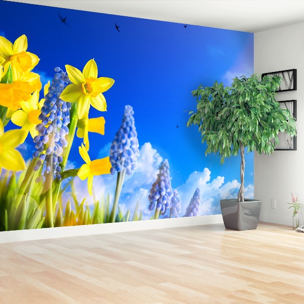 Mural de parede Narciso Azul