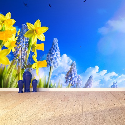 Mural de parede Narciso Azul