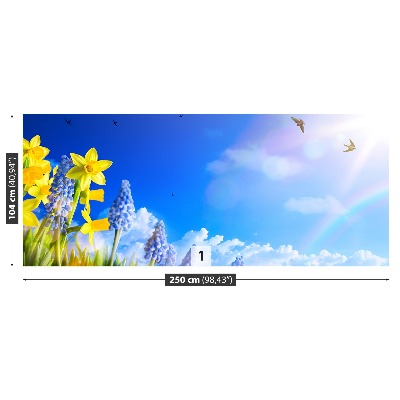 Mural de parede Narciso Azul