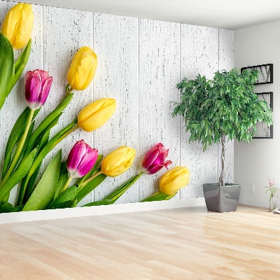 Papel de parede tulipas amarelas