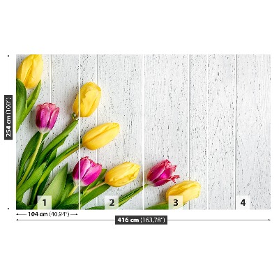 Papel de parede tulipas amarelas