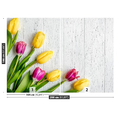 Papel de parede tulipas amarelas