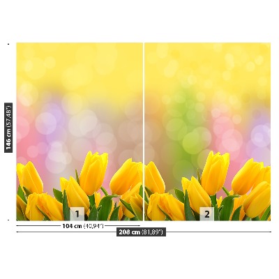 Papel de parede Tulipas amarelas