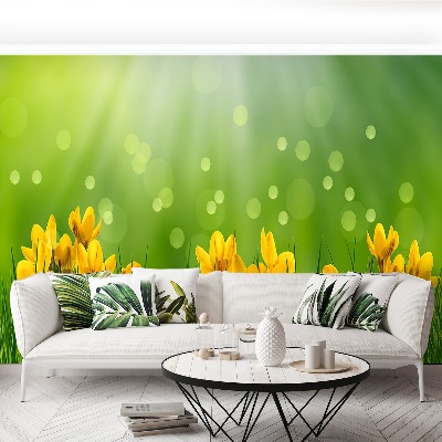 Mural de parede Açafrões da Páscoa