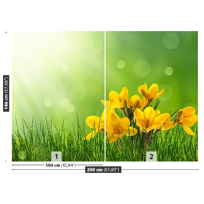 Papel de parede Açafrões Verdes