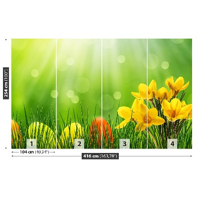 Mural de parede Açafrões da Páscoa