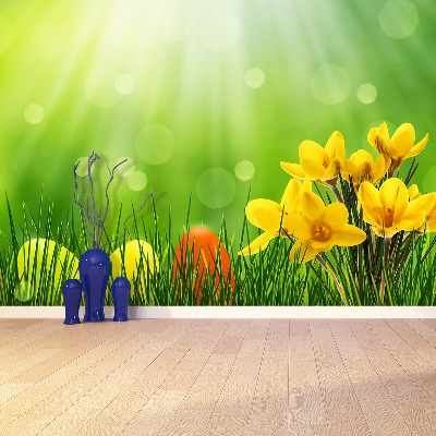 Mural de parede Açafrões da Páscoa